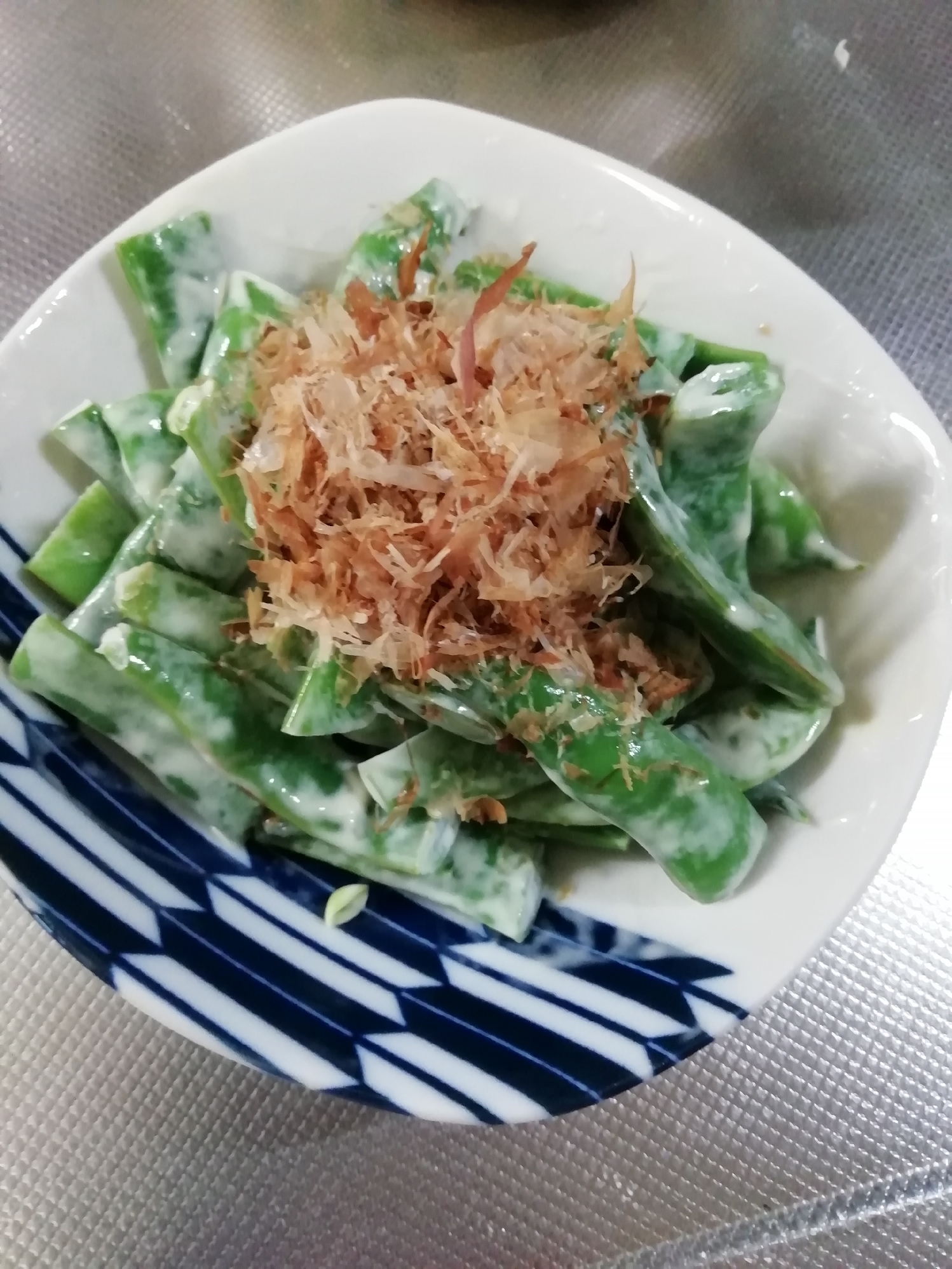 モロッコいんげんの醤油マヨ和え