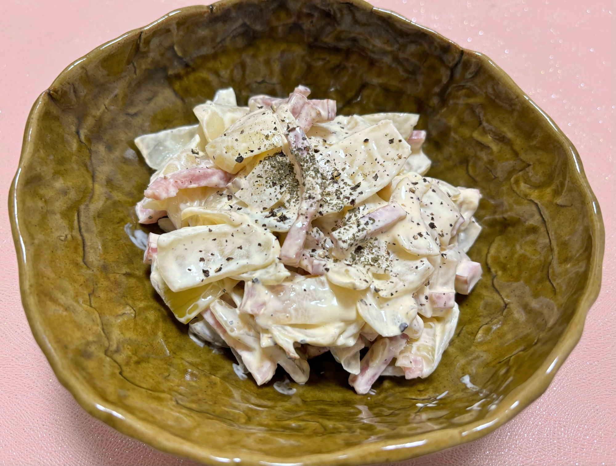 簡単レンジ調理！⭐️ポテサラ風玉ねぎサラダ⭐️