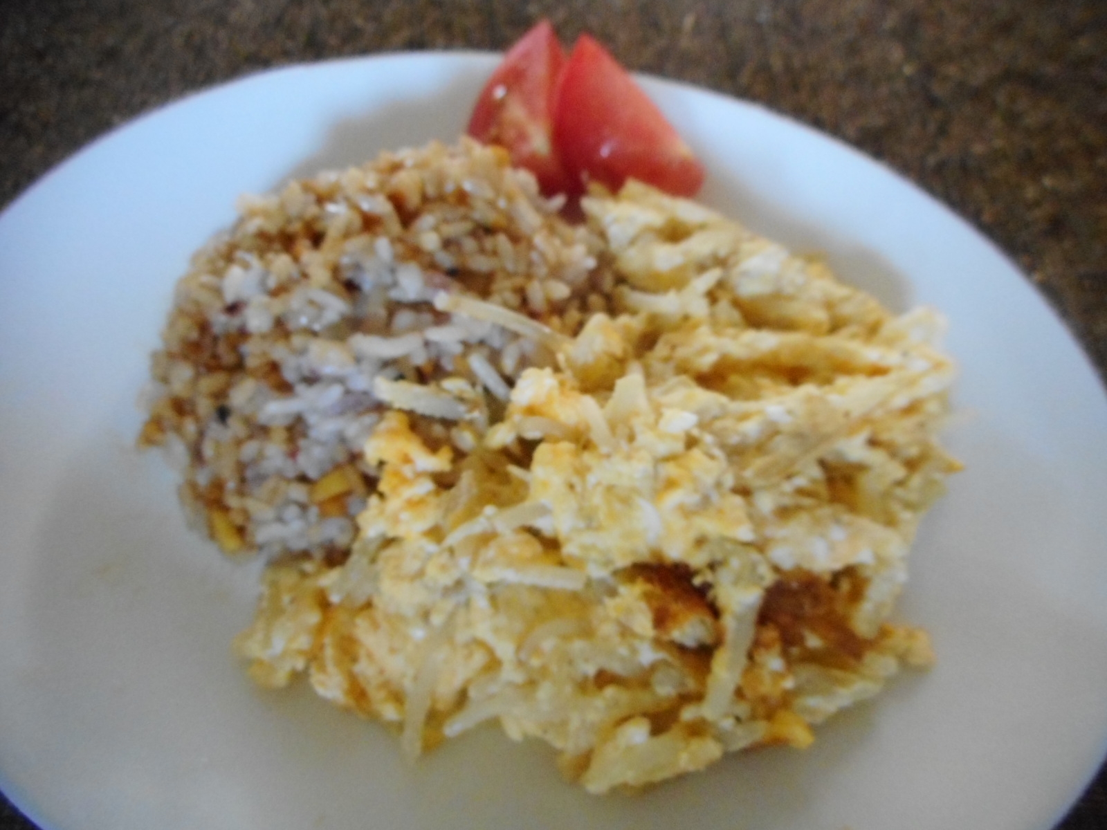 もやしの卵炒めと生姜ご飯のワンプレート