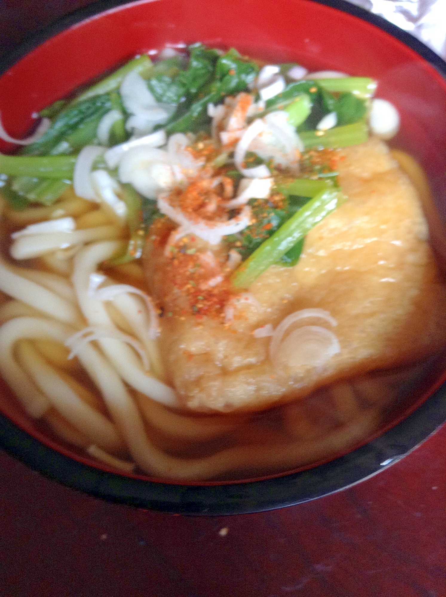 【アンチエイジング食材】ほうれん草のきつねうどん