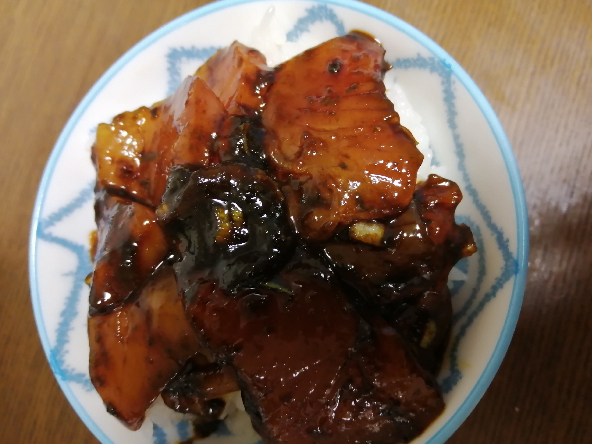 海苔の佃煮deまぐろ漬け丼