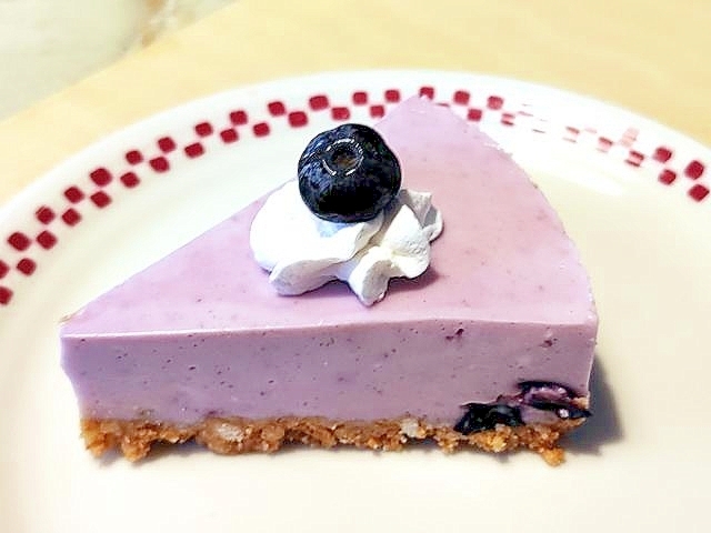 ブルーベリーを使って!シンプルなレアチーズ♪
