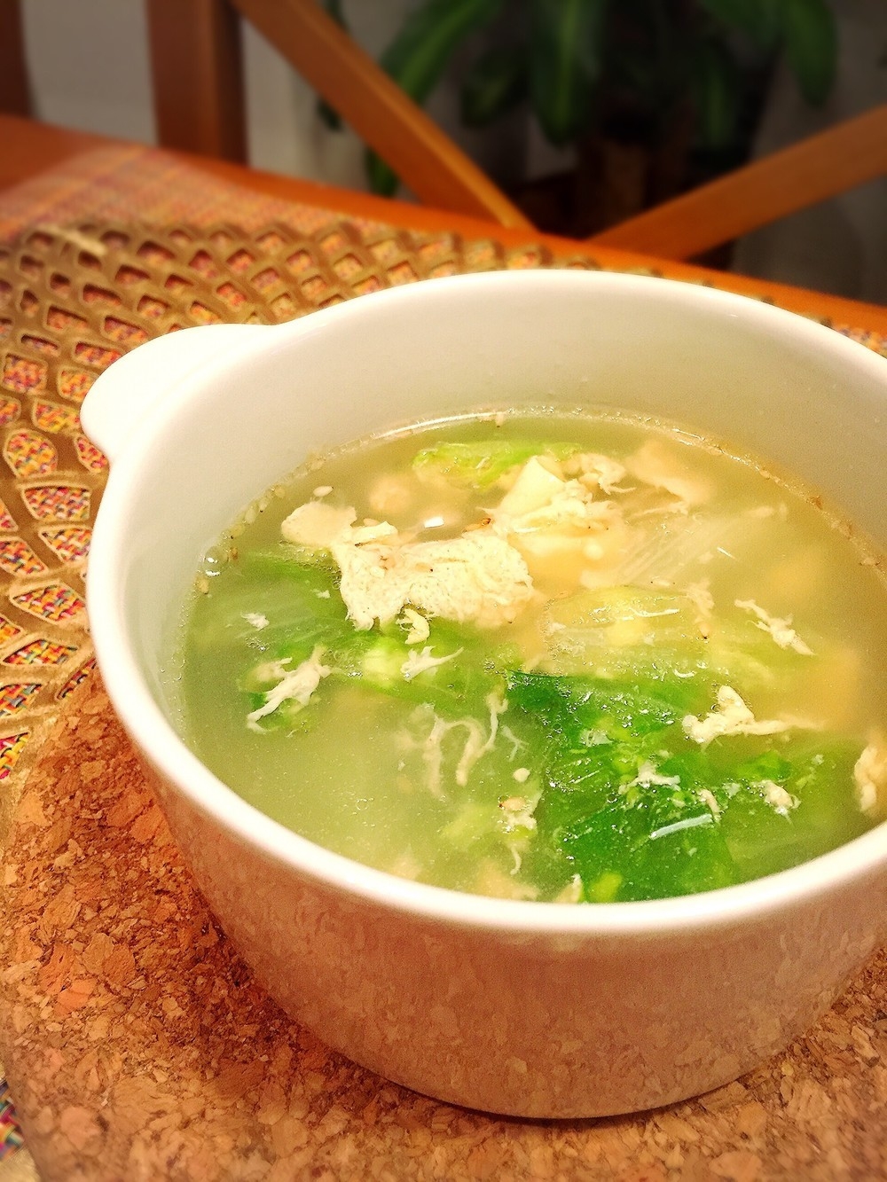 たっぷりレタスと卵の 鶏ガラスープ レシピ 作り方 By Ykitchen 楽天レシピ