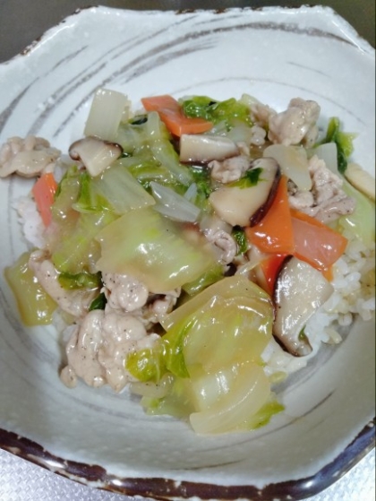 野菜たっぷり中華丼