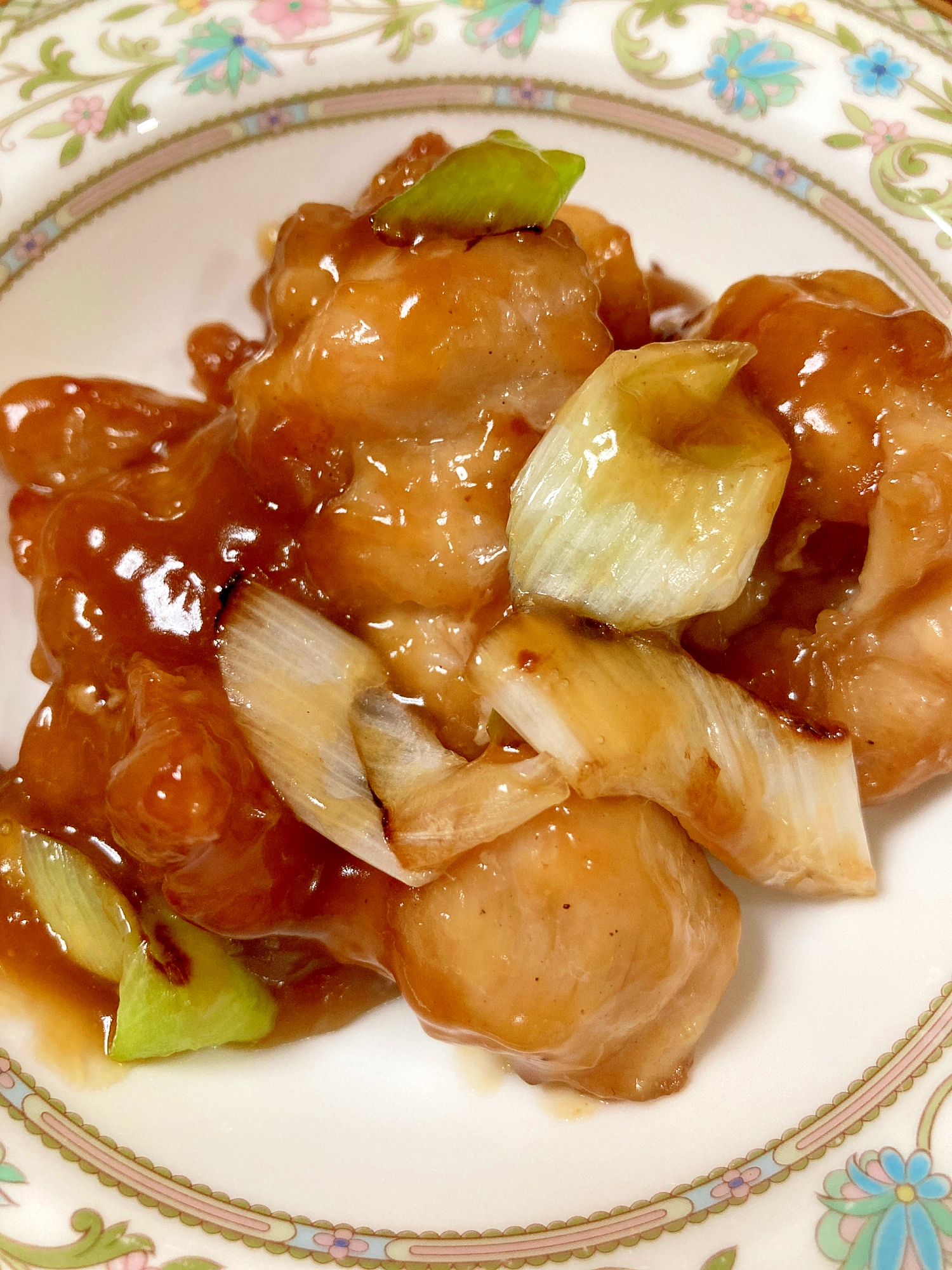 鶏もも肉・白ネギで作るオレンジチキン