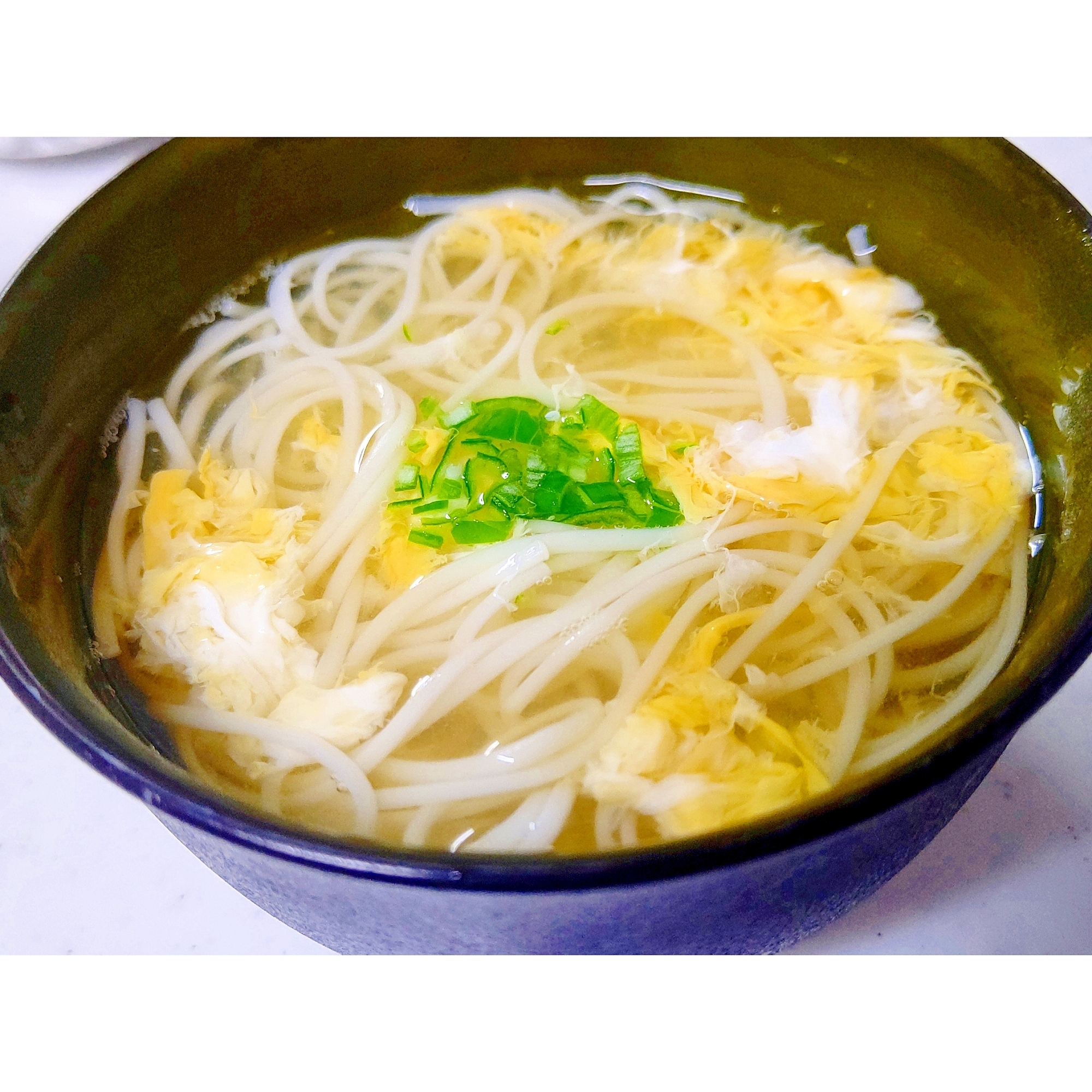 【余った素麺で】卵とじにゅうめん