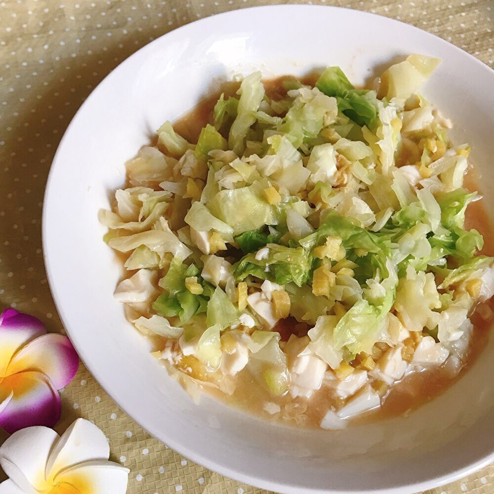 キャベツ*味噌*しょうが*食べるスープ