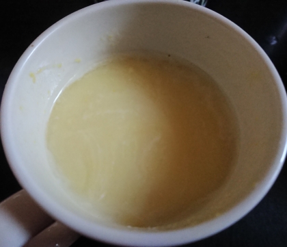 きな粉ちょい足しのカップスープ