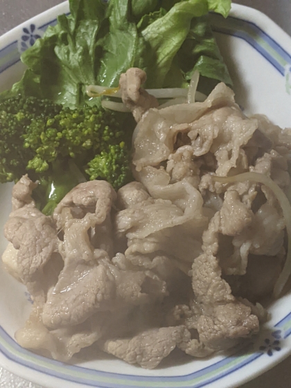 豚肉ともやし蒸し