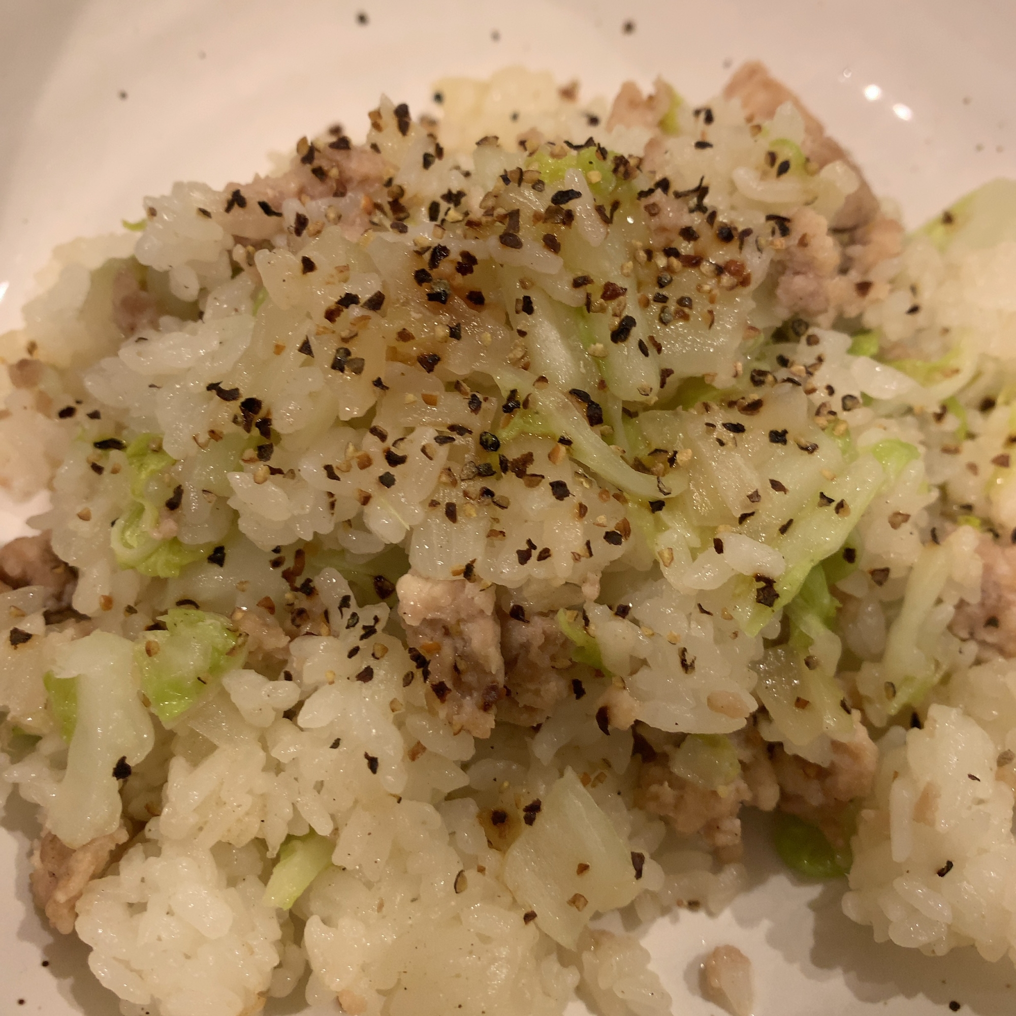 鶏と白菜のチャーハン