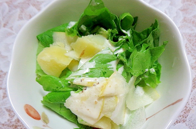 サラダ菜と林檎のポテトサラダ