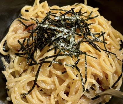 たらこバター醤油パスタ