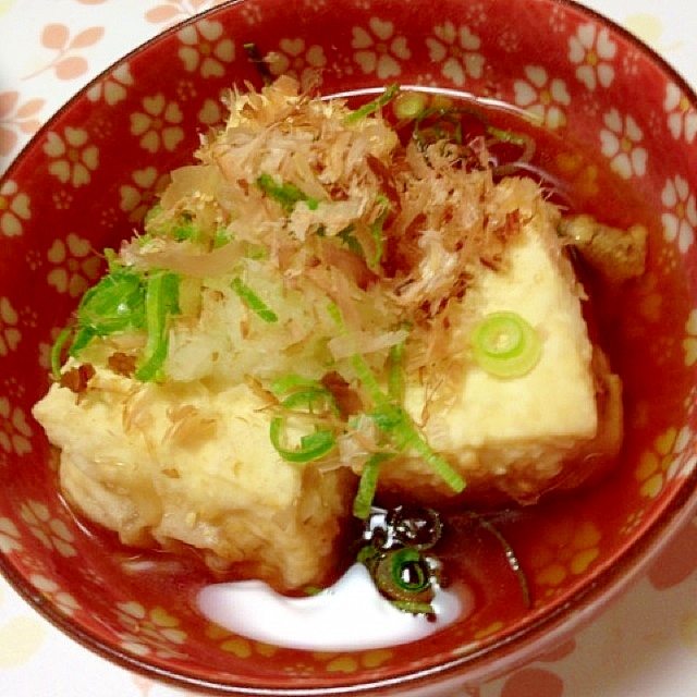 ノンフライヤーで揚げ豆腐(ヘルシー)