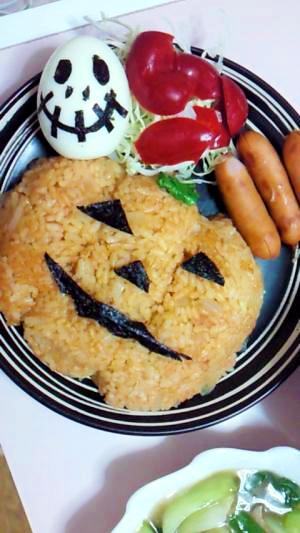 ハロウィンに★チキンライス★