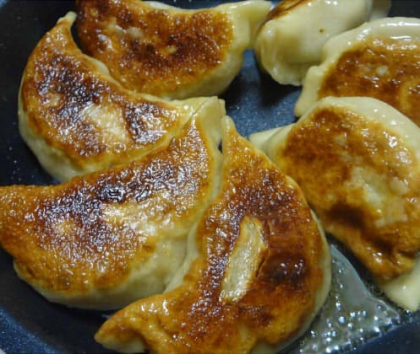 ニンニク無しの手作り焼き餃子。