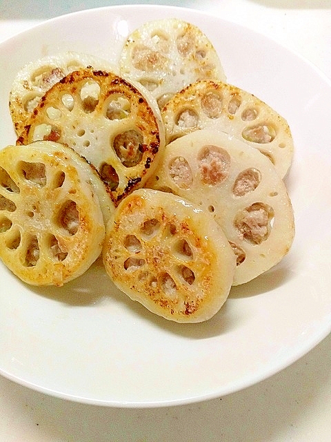 素材のうま味☆れんこんはさみ焼き