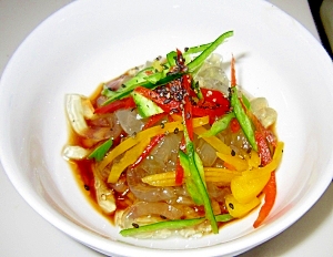 驚き~バリ旨♪ ところてんの中華ドレッシング和え