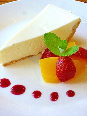 混ぜて冷やすだけ 簡単レアチーズケーキ レシピ 作り方 By 林檎の樹88 楽天レシピ