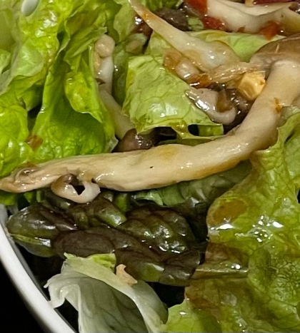 きのこドレッシングのサラダ