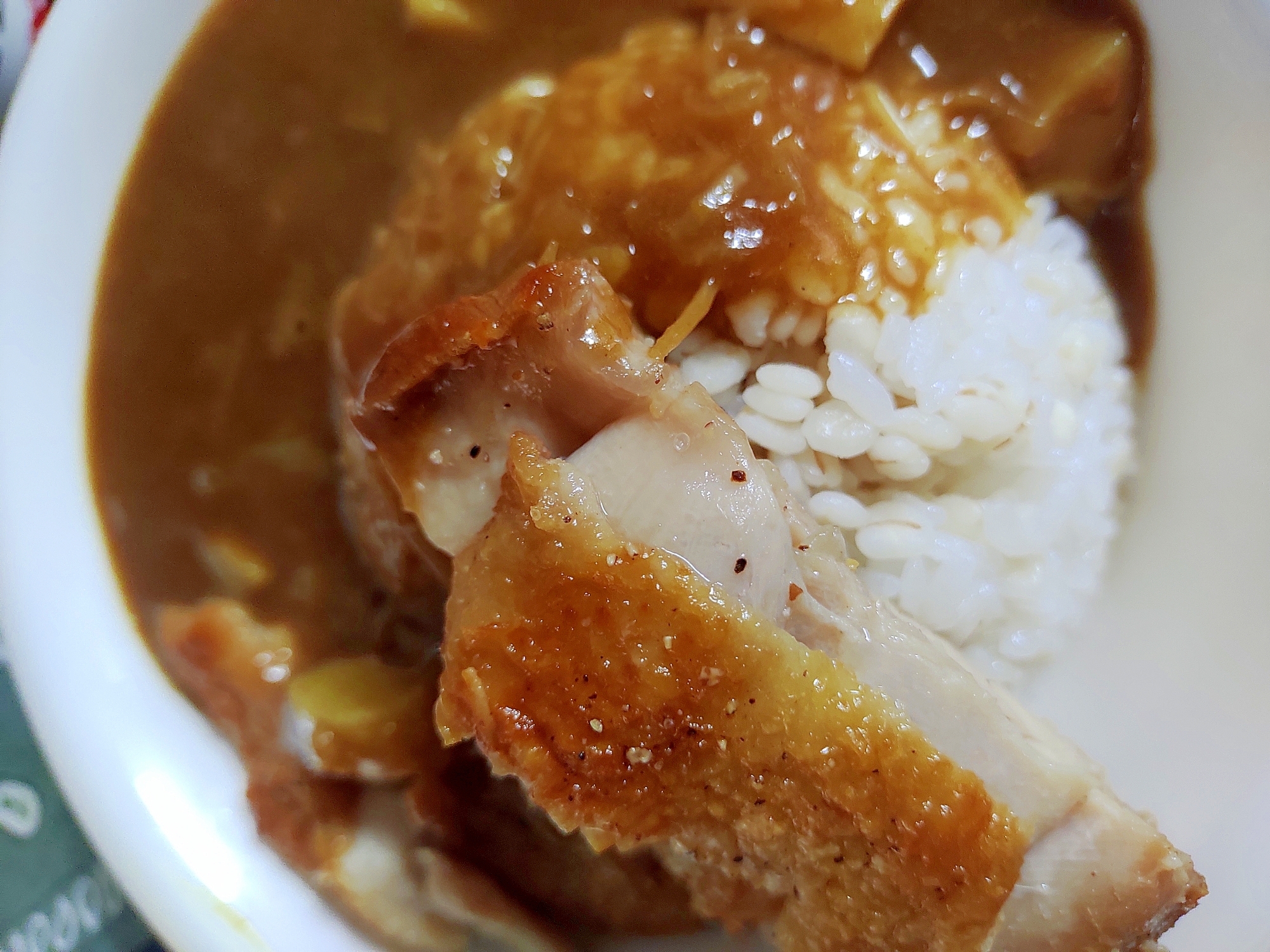 パリパリチキンのカレーライス