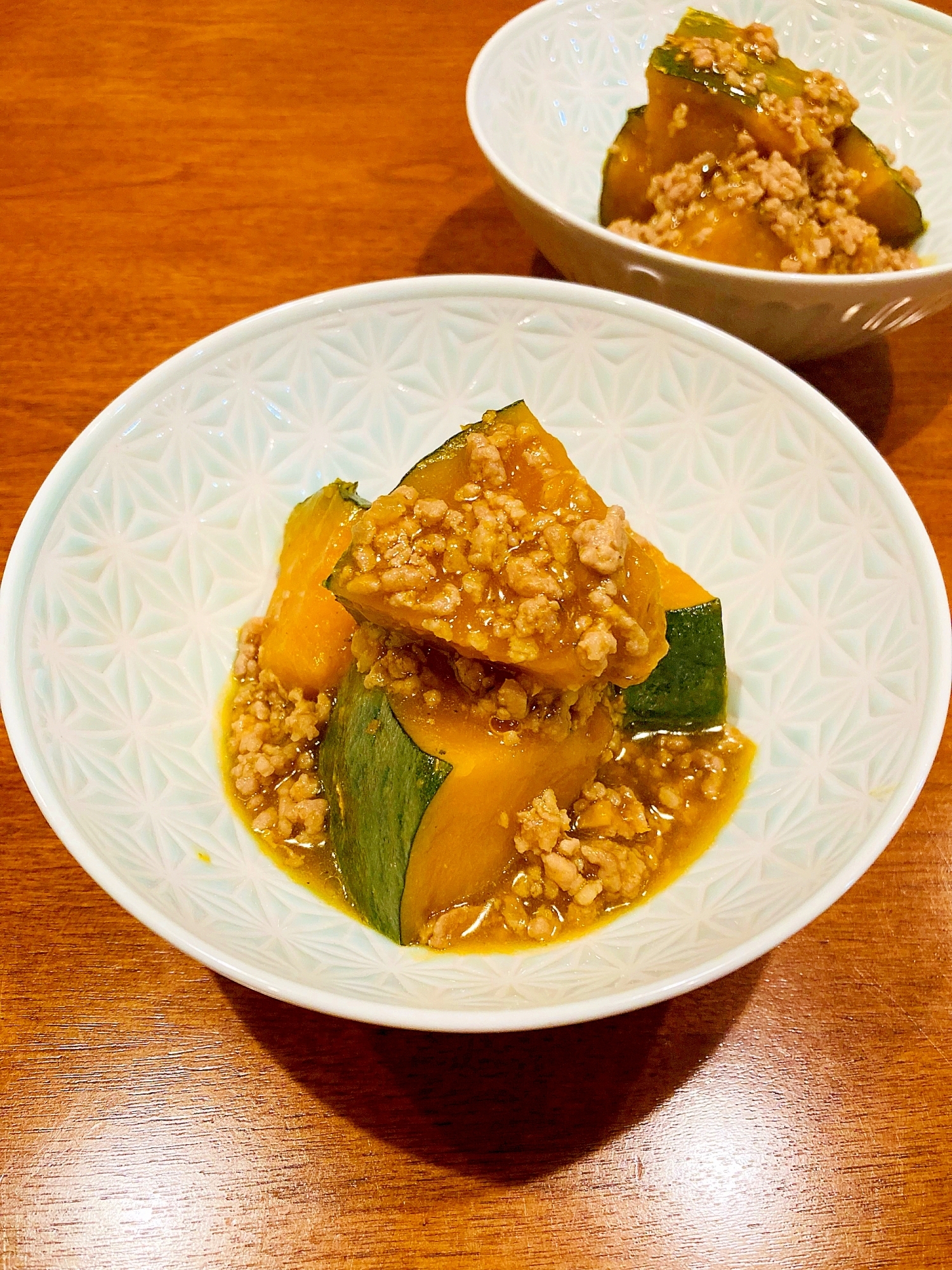 ♦️かぼちゃのひき肉入りあんかけ