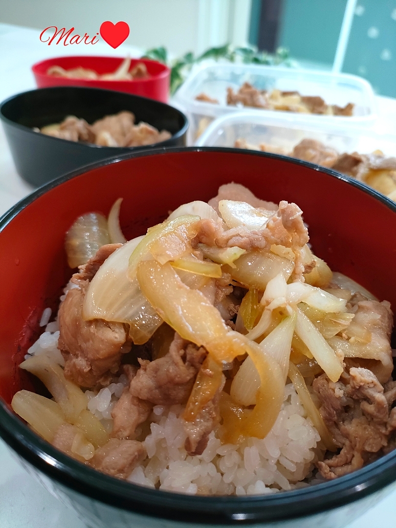 豚こま肉の✧スタミナ丼