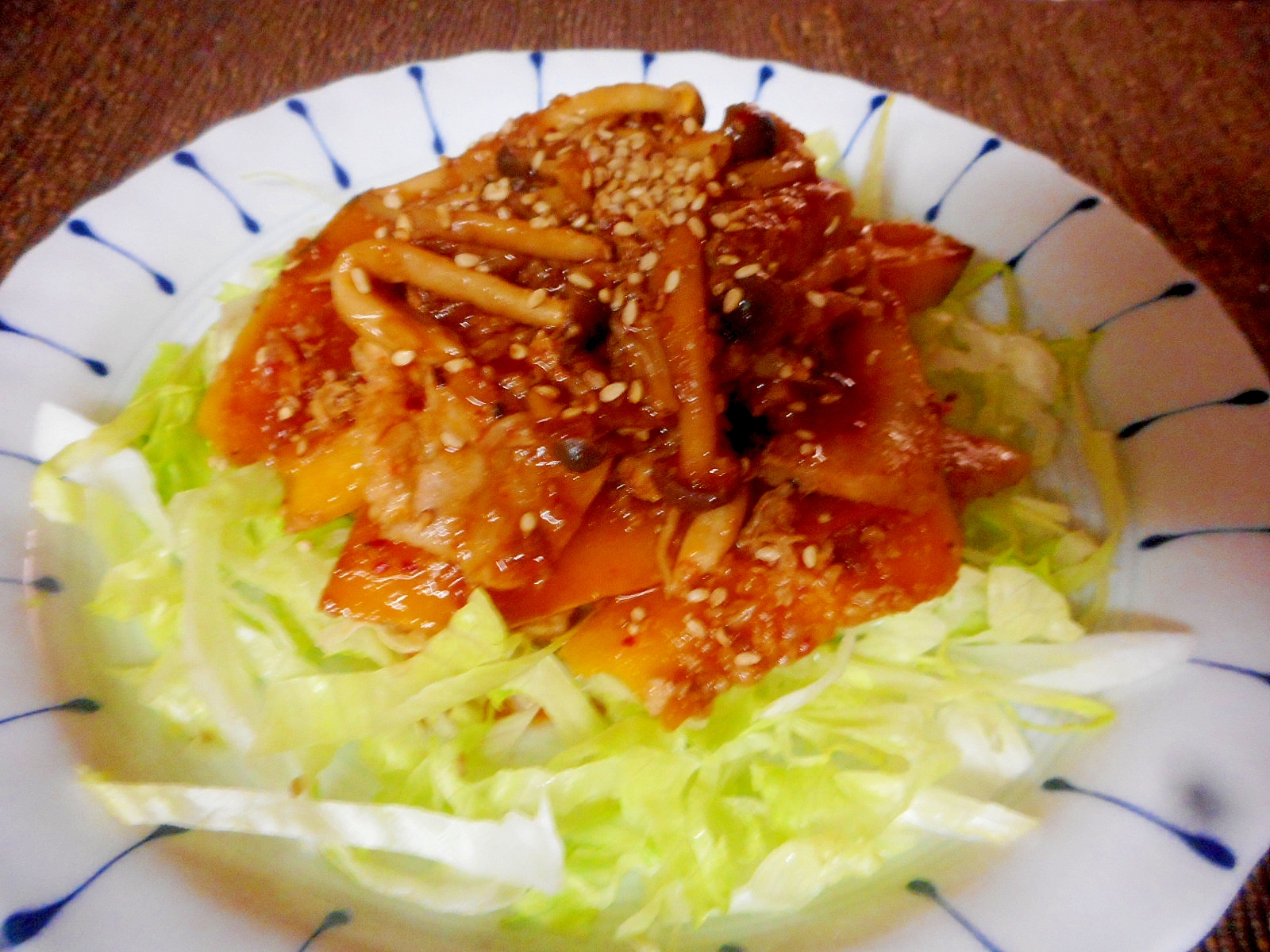 豚バラとカボチャの醤油麹ダレ炒め