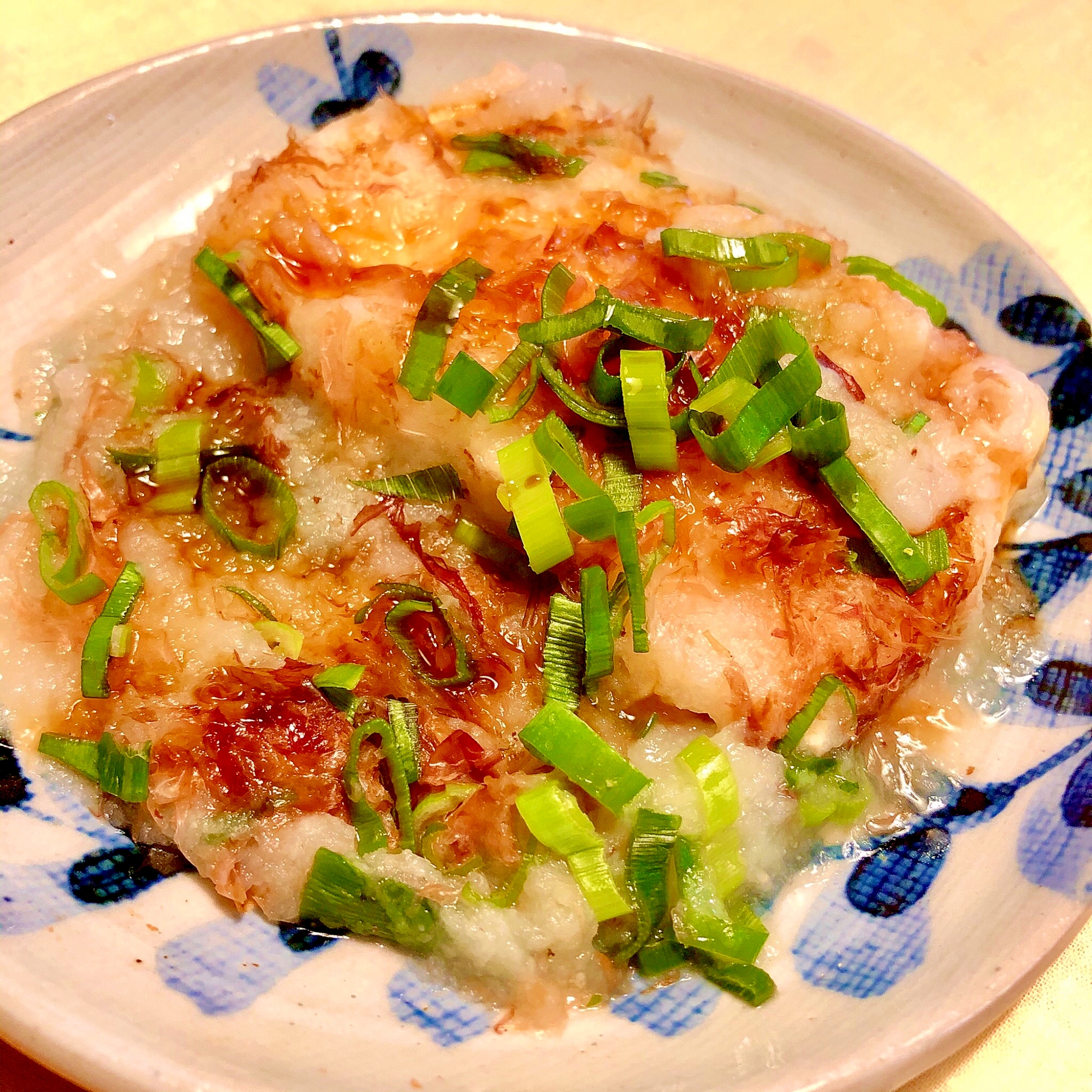 フライパンのまま食卓に♪簡単！豆腐とろろ焼き