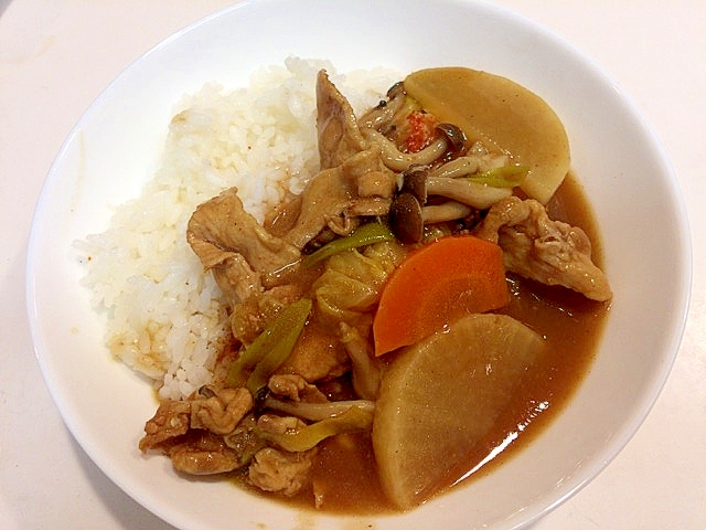 簡単☆鍋用野菜でカレーライス