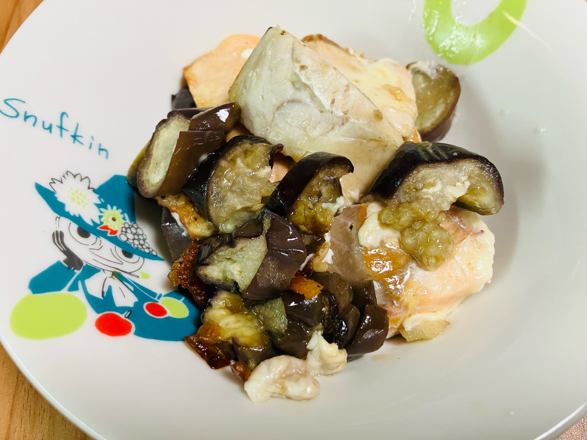 魚とナスのチーズグリル焼き