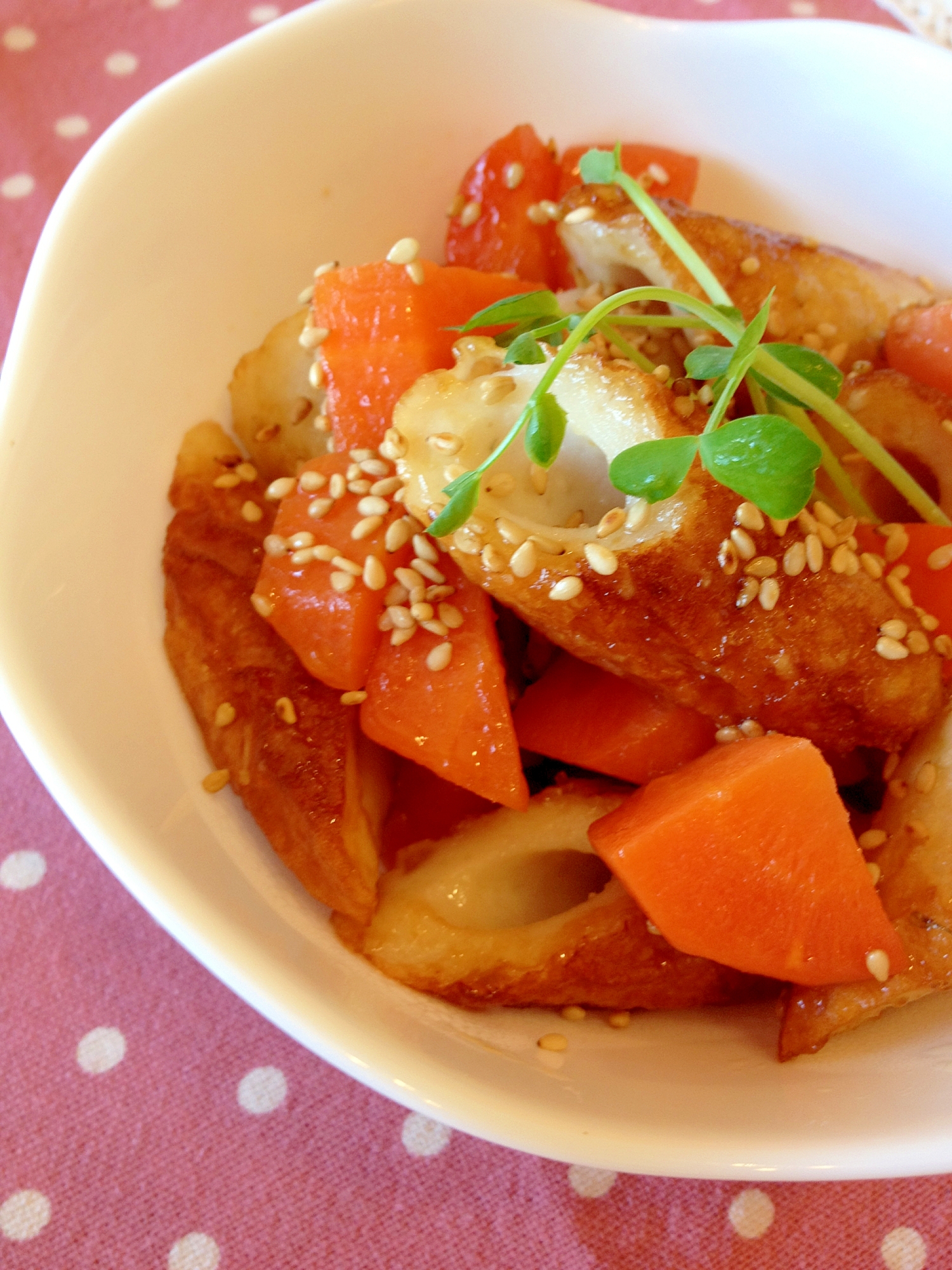 お弁当に♪ちくわと人参の甘辛醤油味