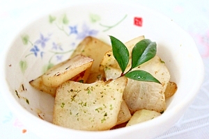 ハヤトウリのバター醤油炒め