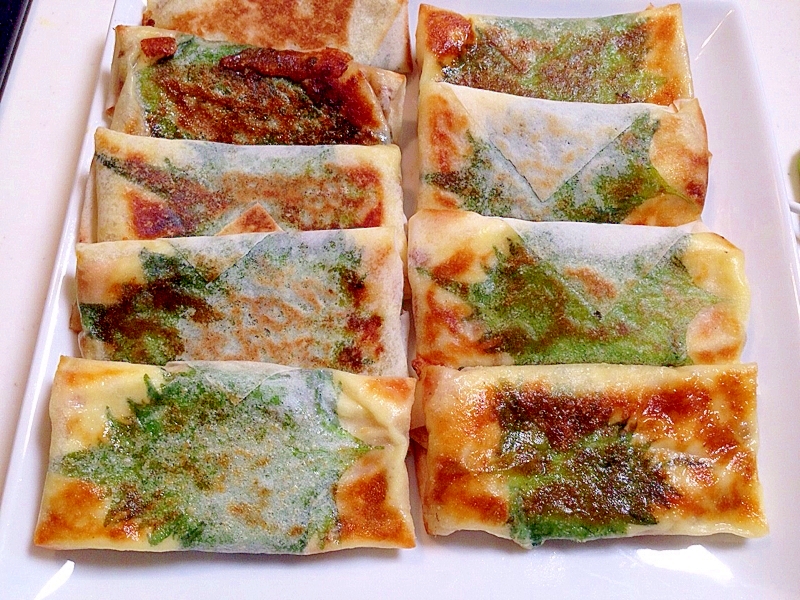 焼きチーズ春巻きin納豆( 一一)