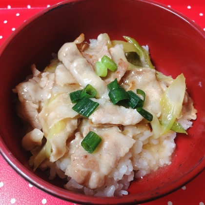 ネギ塩ダレ豚丼