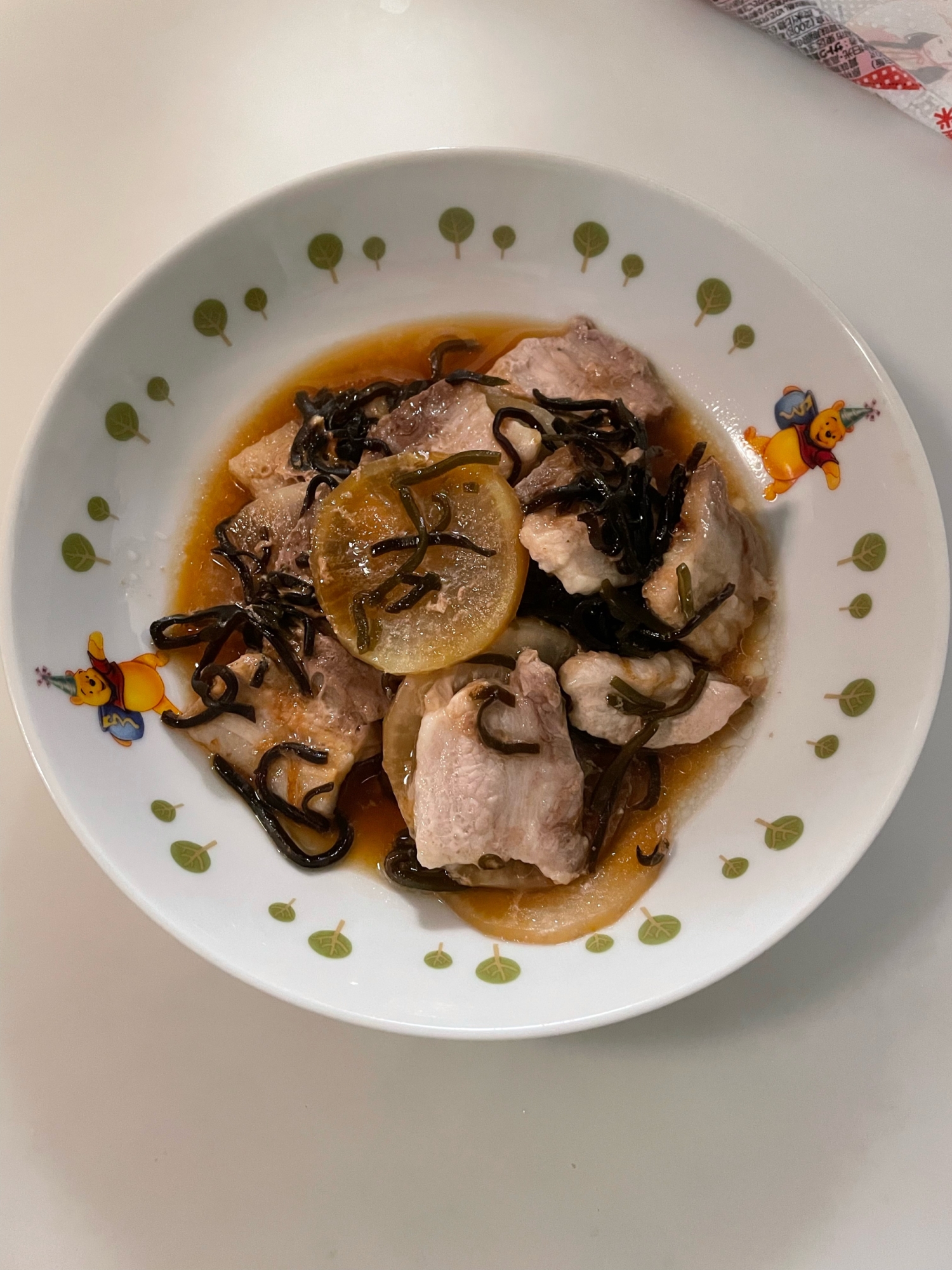 大根と豚バラの塩昆布蒸し