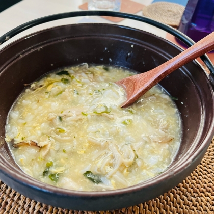 余ったお味噌汁で卵雑炊˖✧˖°
