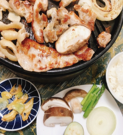豚肉と野菜のにんにく炒め°･:✿.*.