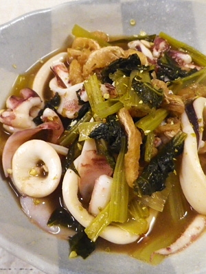 イカ小松菜油揚げの簡単煮 レシピ 作り方 By Leopoo 楽天レシピ イカ小松菜油揚げの簡単煮 レシピ 作り方 By Leopoo 楽天レシピ