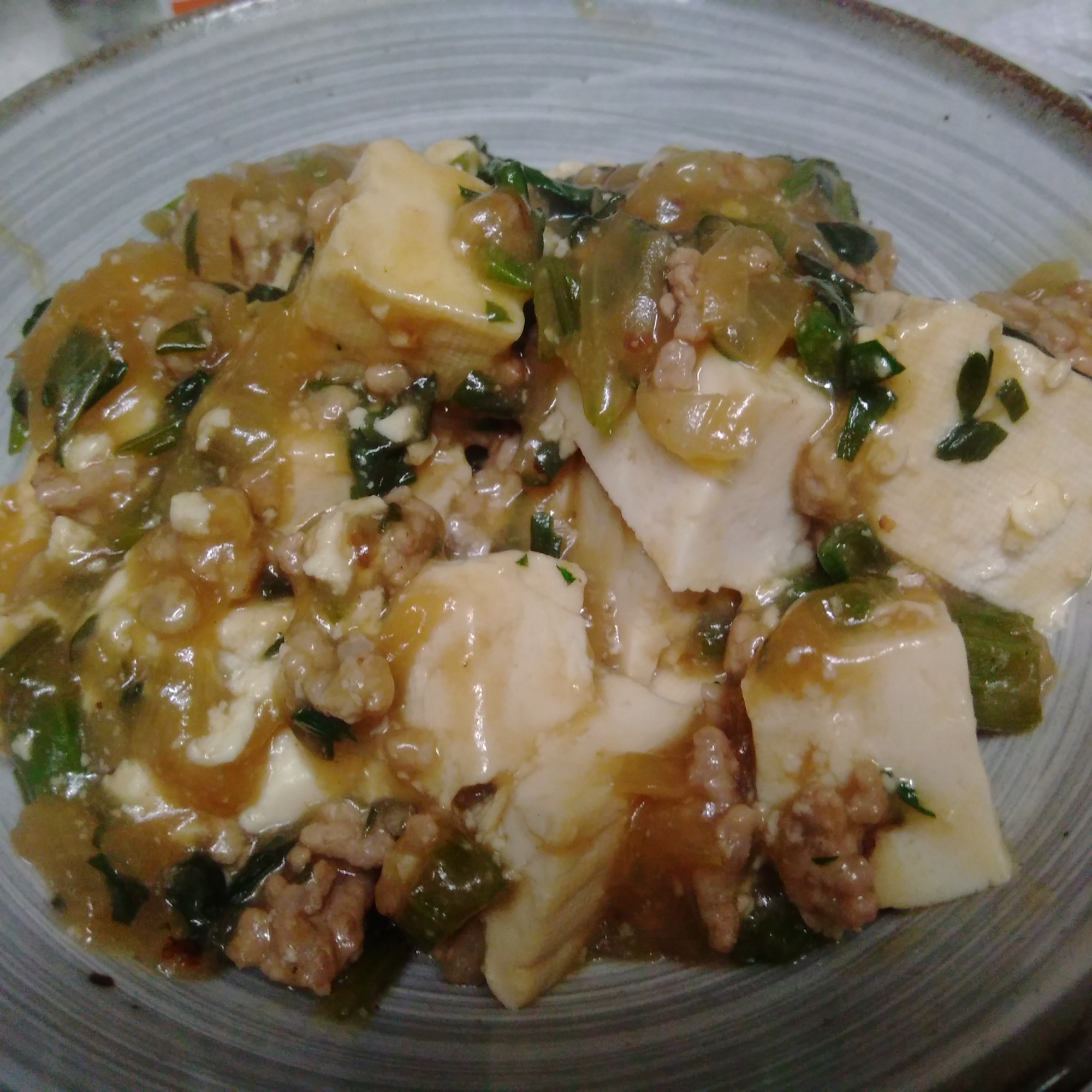 セロリたっぷり和風麻婆豆腐