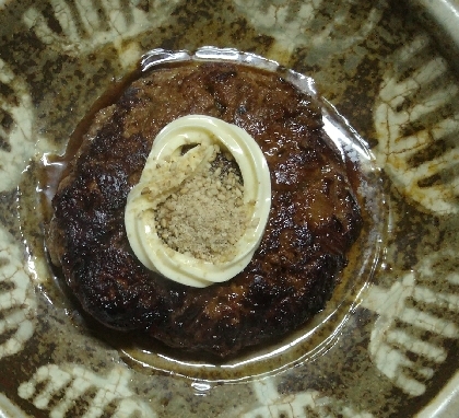 合い挽き肉で豆腐ハンバーグ〜照り焼きソース〜