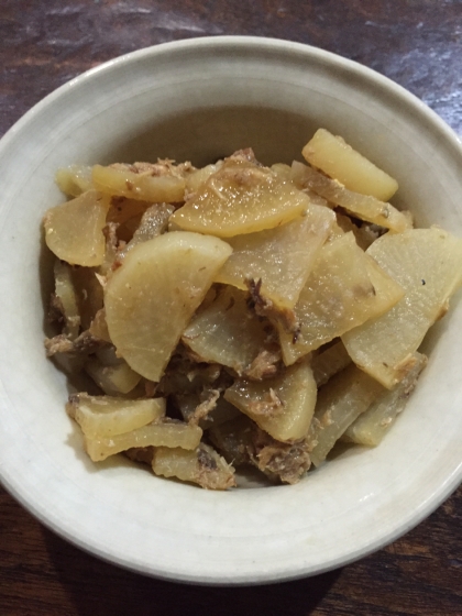 サバ缶と大根の生姜煮