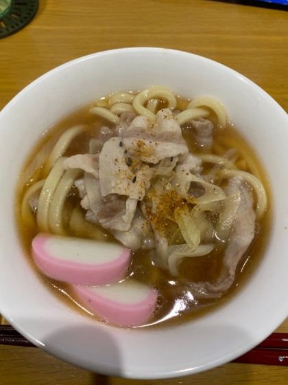 簡単かけうどん♪