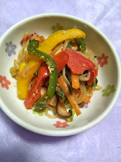 肉抜き＆しらたきでカロリーオフ★野菜チャプチェ。