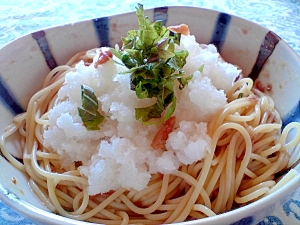 大根おろし梅スパゲティ