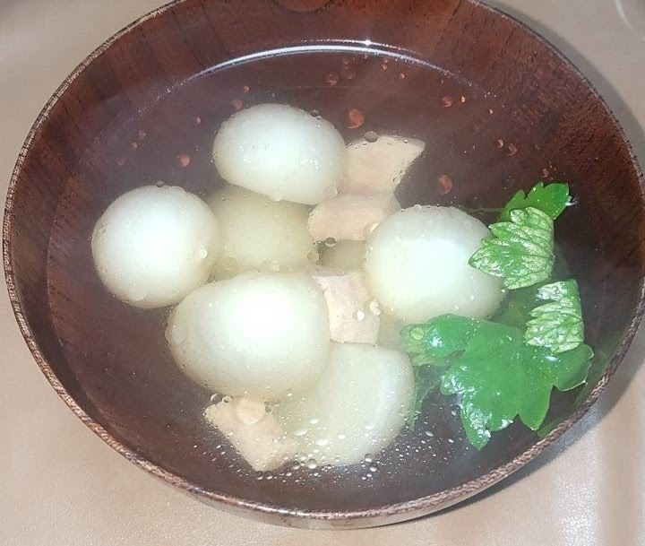 かぶと鶏のスープ