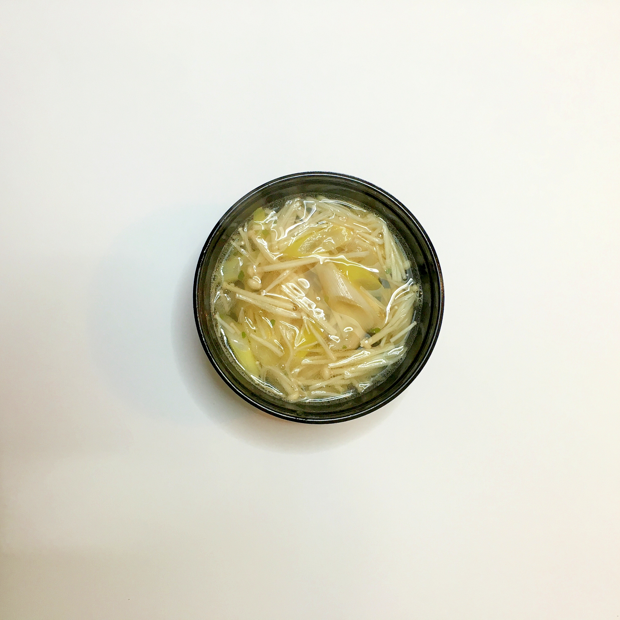 えのきと長ねぎの和風スープ