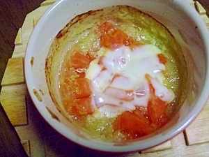 離乳食後期ёトマトとキューリのチーズ焼き