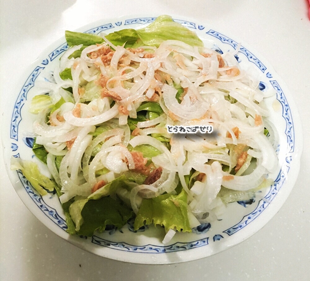レタスと新玉ねぎ☘️ツナサラダ