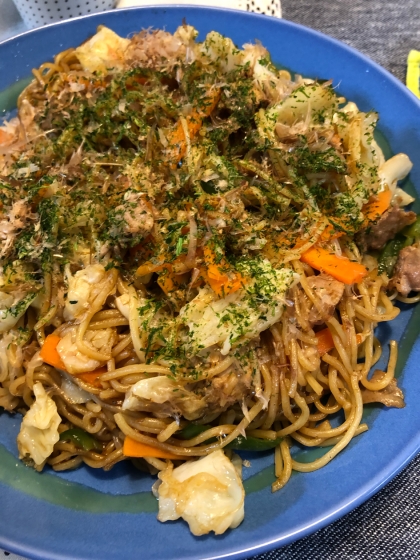 ホットプレートで！焼きそば