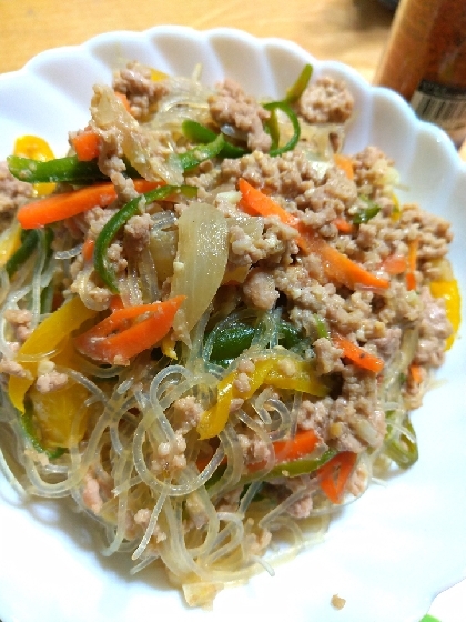 ご飯がすすむ♪ ピーマンとひき肉の味噌春雨☆